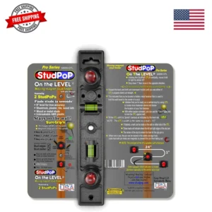 On the LEVEL Dual magnetic stud finder.All walls. 9