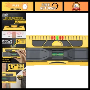 13-Sensor Stud Finder with Live Wire Detection, Accurate Wall Scanner Tool